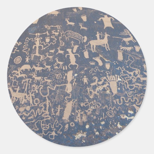 Adesivo Redondo Newpaper Rock (Frente)