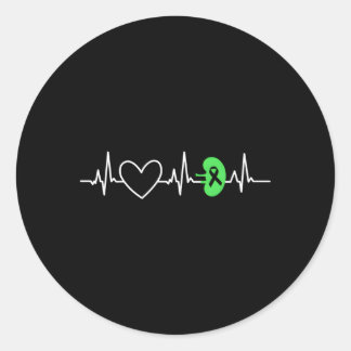 Adesivo Redondo Ney Disease Awarness Hebeat Transplantation Orgão