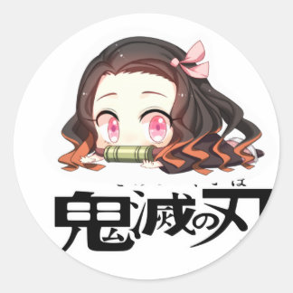 Adesivo Redondo Nezuko STICKER