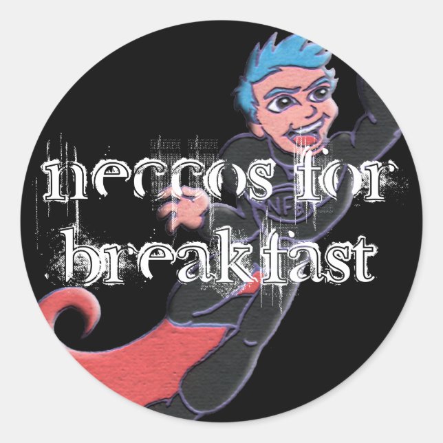 Adesivo Redondo NFB Sticker Preto (Frente)