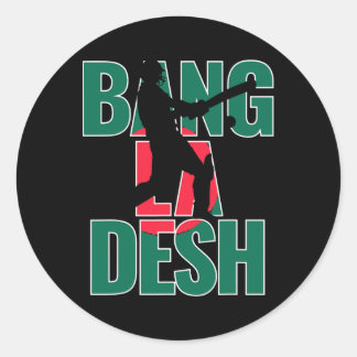 Adesivo Redondo Ngladesh Cricket Ngladeshi Fans Jersey 3