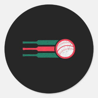 Adesivo Redondo Ngladesh Cricket Team Ngladeshi Cricket Fan Flag
