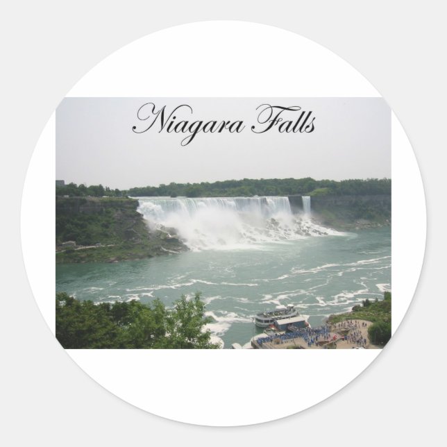 Adesivo Redondo Niagara Falls (Frente)