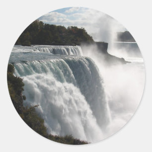 Adesivo Redondo Niagara Falls Stickers