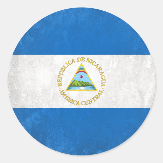 Adesivo Redondo Nicarágua (Frente)