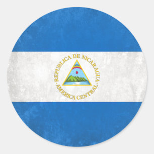Adesivo Redondo Nicarágua