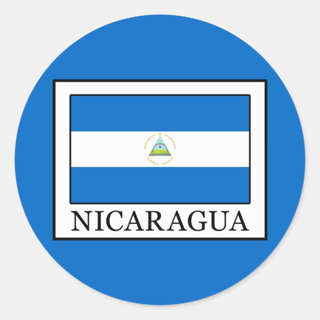Adesivo Redondo Nicarágua (Frente)