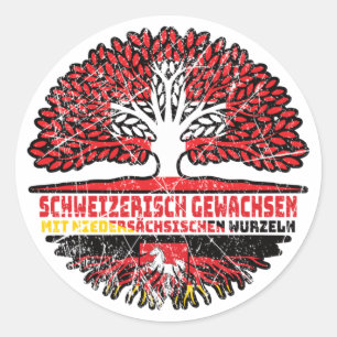 Adesivo Redondo Niedersachsen Niedersächsisch Schweizer Schweiz