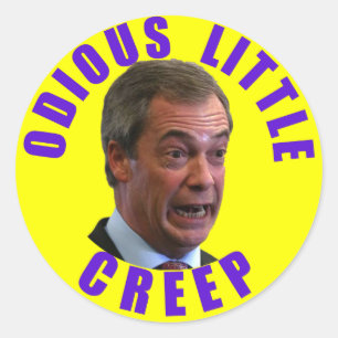 Adesivo Redondo Nigel Farage