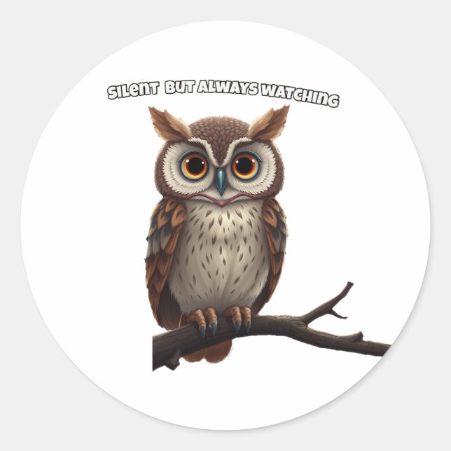 Adesivo Redondo Night Watcher (Frente)