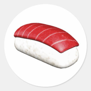 Adesivo Redondo Nigiri Maguro Sushi