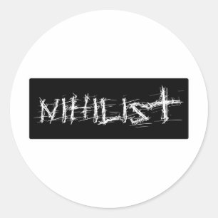 Adesivo Redondo Nihilist