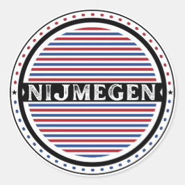 Adesivo Redondo Nijmegen City Pride Emblem – Dutch Identity