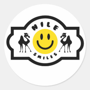 Adesivo Redondo Nile Smile Stickers