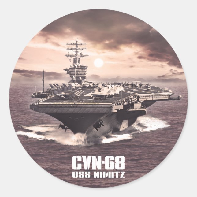 Adesivo Redondo Nimitz Sticker (Frente)