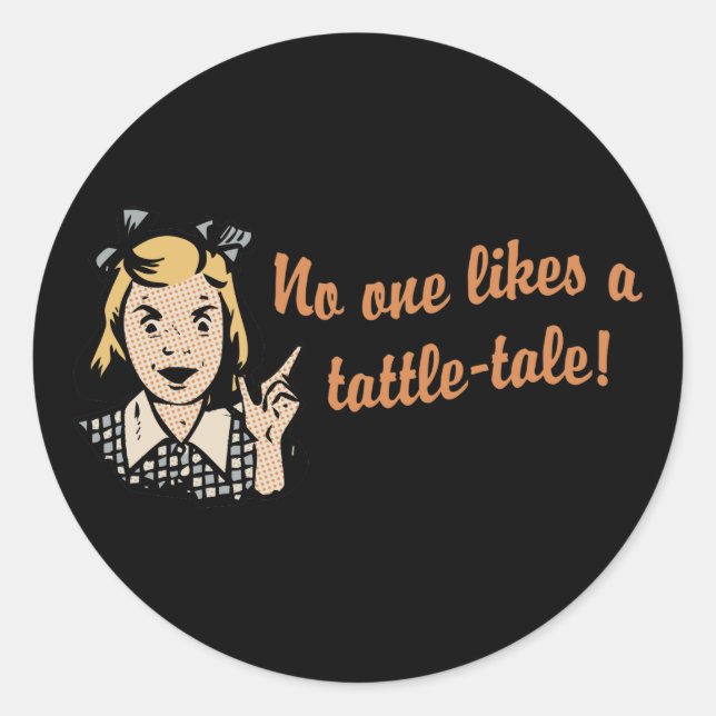 Adesivo Redondo Ninguém gosta de um Bocalho (Frente)