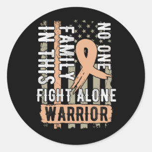 Adesivo Redondo Ninguém Luta Contra A Consciência Do Cancer Endo