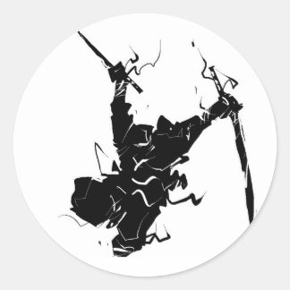 Adesivo Redondo ninja