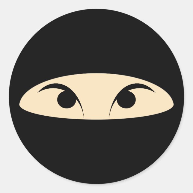 Adesivo Redondo Ninja (Frente)