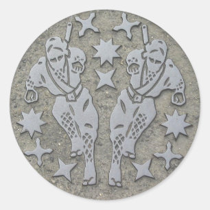 Adesivo Redondo Ninja Manhole