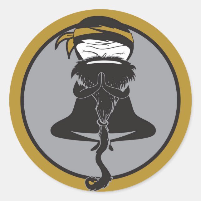 Adesivo Redondo Ninja Master Stickers (Frente)