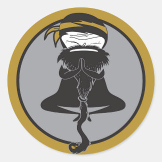 Adesivo Redondo Ninja Master Stickers