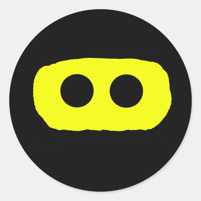 Adesivo Redondo Ninja Sticker (Frente)