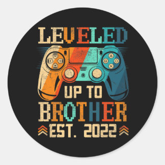 Adesivo Redondo Nível Até Brother Est 2022 Vintage Video Game