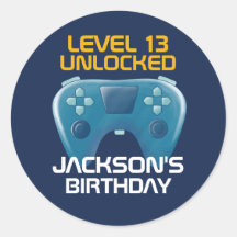 Nível de Jogos do Blue Gamer Boy desbloqueado Aniv