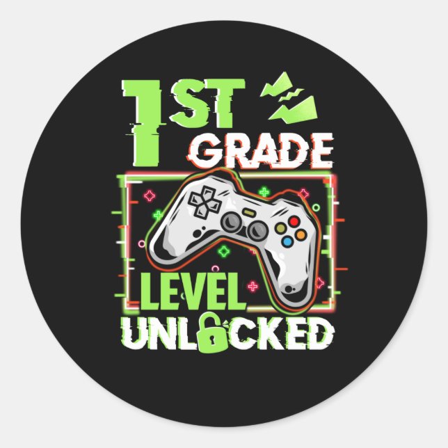 Adesivo Redondo Nível de Rua Desbloqueado (Frente)