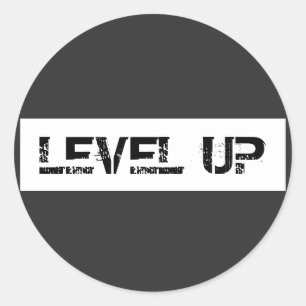 Adesivo Redondo Nível Superior, Inspiração / Motivação