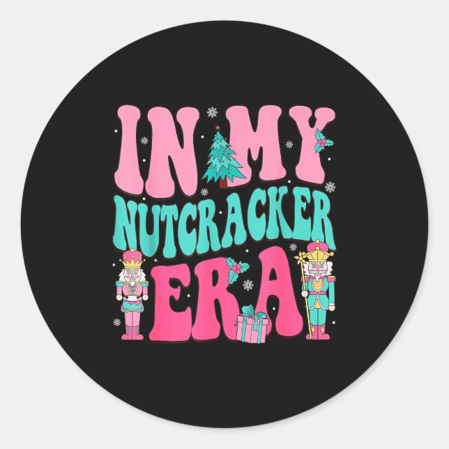 Adesivo Redondo Nk Nutcracker Squad In My Nutcracker Era Nk Christ (Frente)