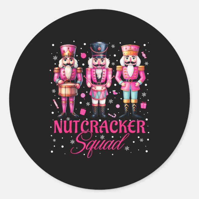 Adesivo Redondo Nk Nutcracker Squad Nk Christmas Ballet Xmas Women (Frente)