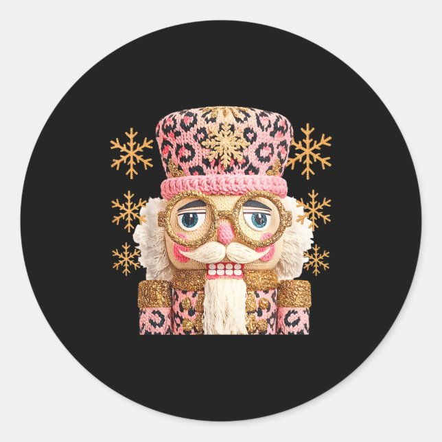 Adesivo Redondo Nk Nutcracker Squad Xmas Nk Christmas Pajamas Wome (Frente)