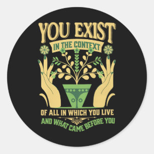 Adesivo Redondo No Contexto Feminista Kamala Vote Blue 202