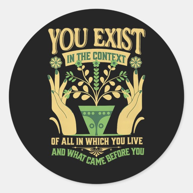 Adesivo Redondo No Contexto Feminista Kamala Vote Blue 202 (Frente)