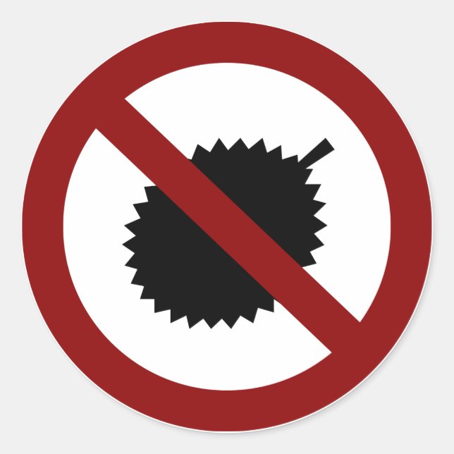 Adesivo Redondo No Durian (Frente)