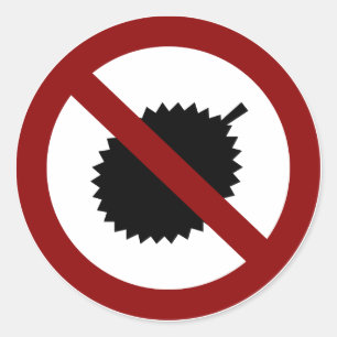 Adesivo Redondo No Durian