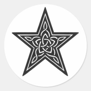 Adesivo Redondo Nó Estelar Celta – Emblema de Tinta