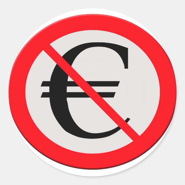 Adesivo Redondo No Euro (Frente)