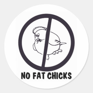 ADESIVO REDONDO NO-FAT-CHICKS-0995