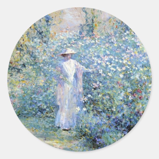 Adesivo Redondo No Jardim (Frente)