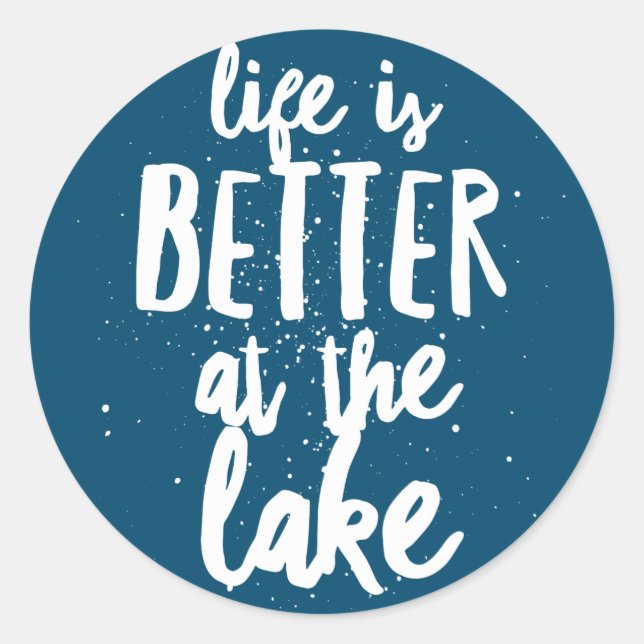 Adesivo Redondo No lago (Frente)