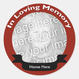 Adesivo Redondo No Loving Memory Stickers
