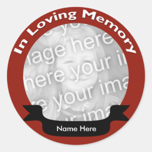 Adesivo Redondo No Loving Memory Stickers