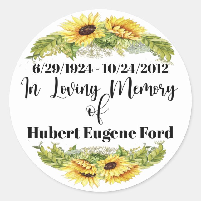 Adesivo Redondo No Memory Sticker (Frente)