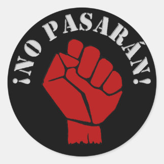 ADESIVO REDONDO NO PASARAN
