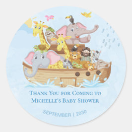 Adesivo Redondo Noahs Ark Bonitinho obrigado