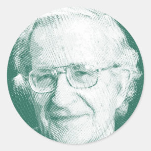 Adesivo Redondo noam 2 chomsky das celebridades