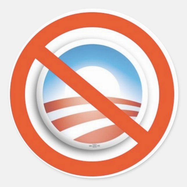 ADESIVO REDONDO NOBAMA (Frente)